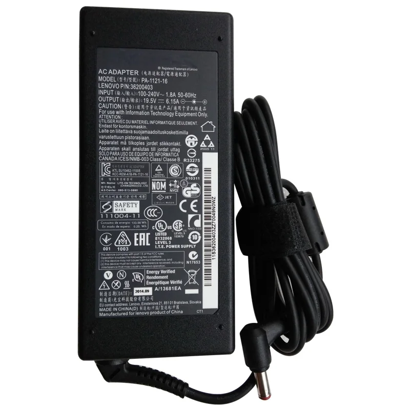 Недорогой ноутбук адаптер питания 120W 19,5 V 6.15A для IBM Lenovo IdeaPad Y410P Y510P адаптер для ноутбука зарядного устройства 5,5*2,5 мм