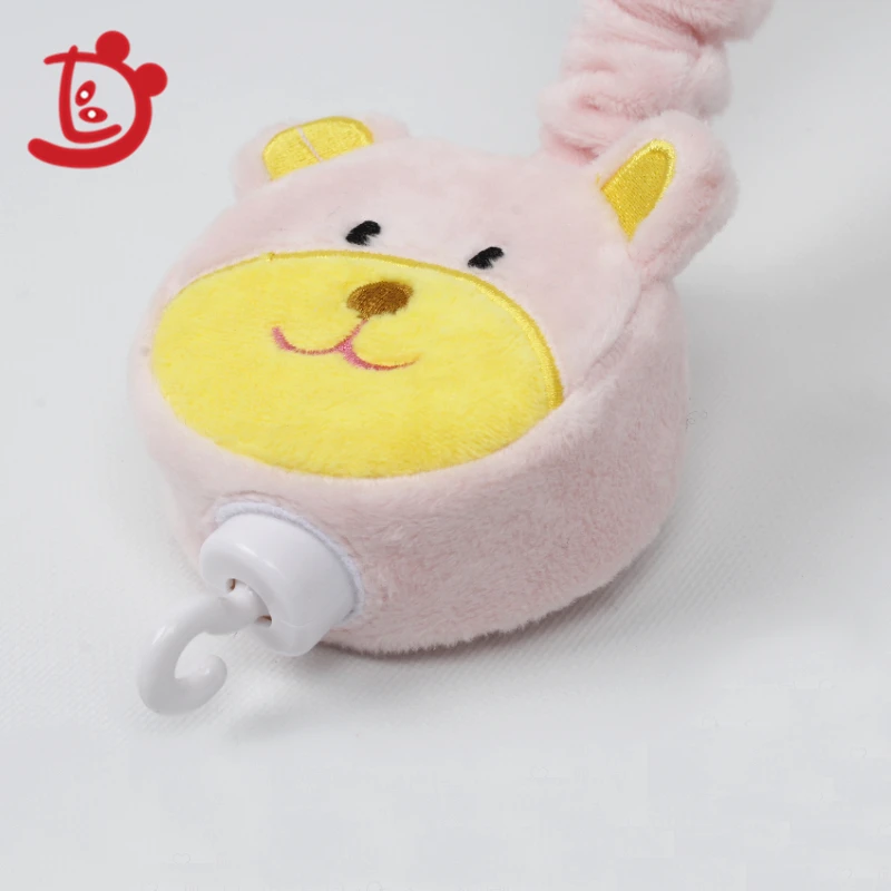 JT-5 Baby Plush Teddy Bear Arcs Stuffed Crib Mobile Hanging Toy Clockwork Musical Instrument Pram Toddlers Toy No Need Battery