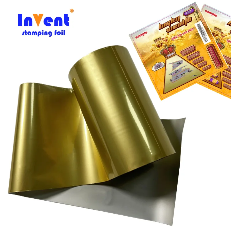 Paper Application Scratch Off Hot Stamping Foil rolls Zebra For Label Stickers card