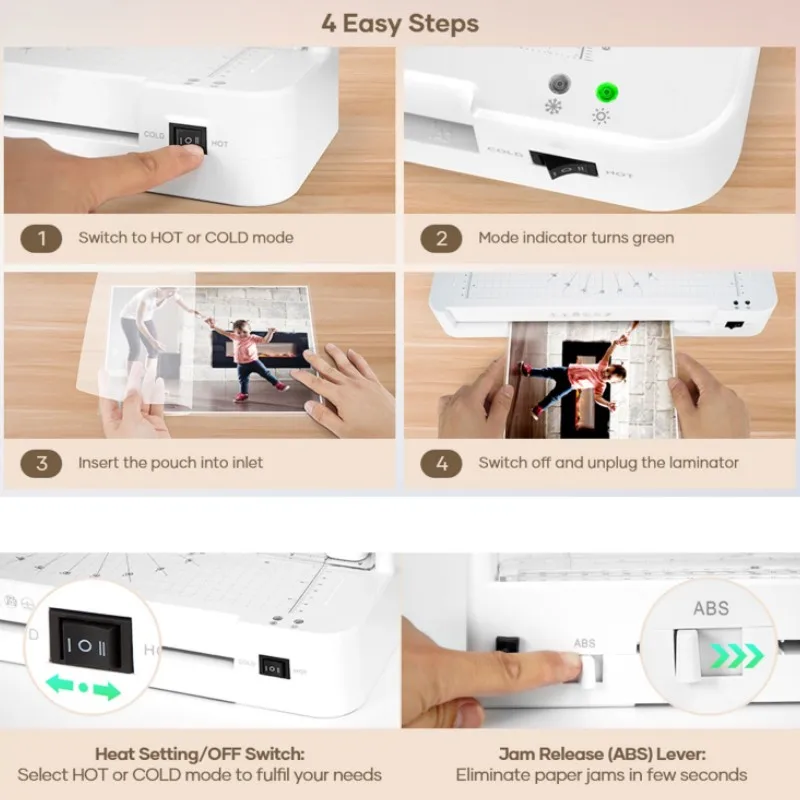 Заводская цена FN337 горячая холодная ламинирующая машина A3 для ламинирования с ручным рычагом выпуска ABS