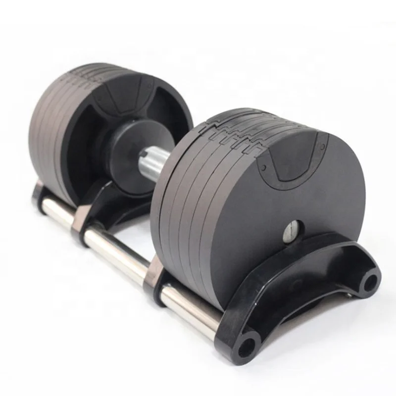 2023 NEW style fitness weightlifting products 80LB 5LB increments Adjustable dumbbells for sale