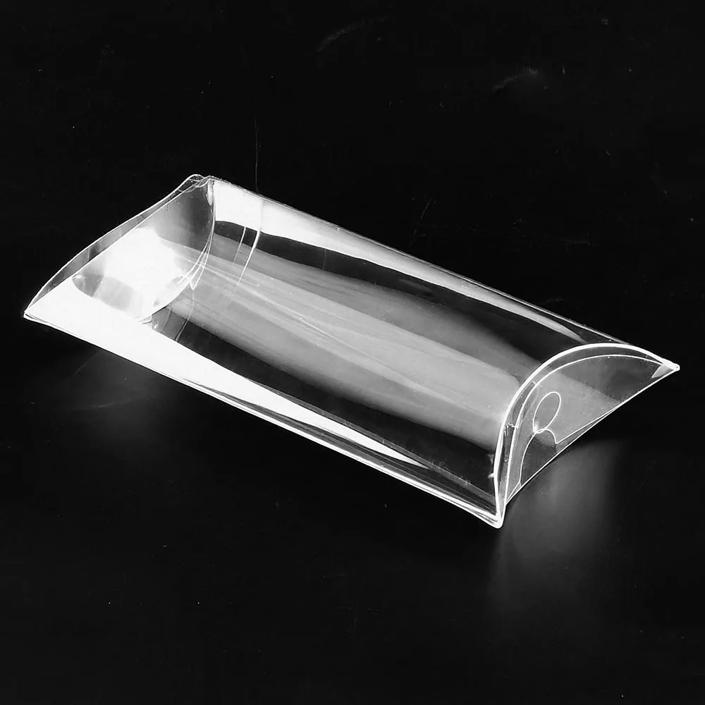 Manufacturer Custom Transparent Boxes Clear Candy Toy Gift PET PVC Plastic Pillow Shape box