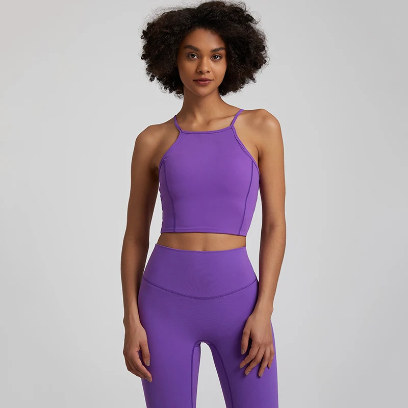 OED ODM 16 colors new yoga fabric naked feeling high quality sexy back gym fitness sport top women fitness yoga bra