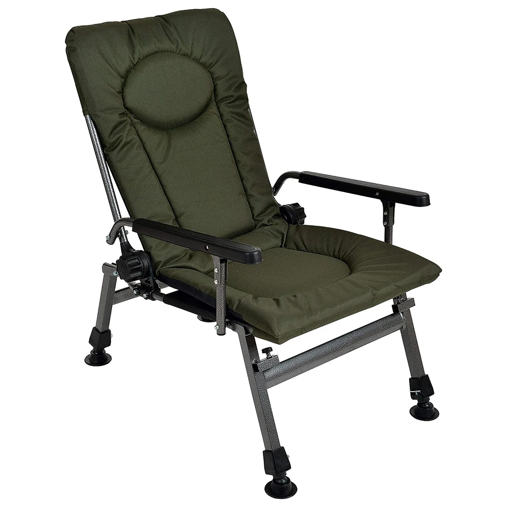 Height Adjustment High Back Camping Beach Chair Hiking Beach Steel Outdoor Chair Picnic Camping Metal Cheap Garden Fishing