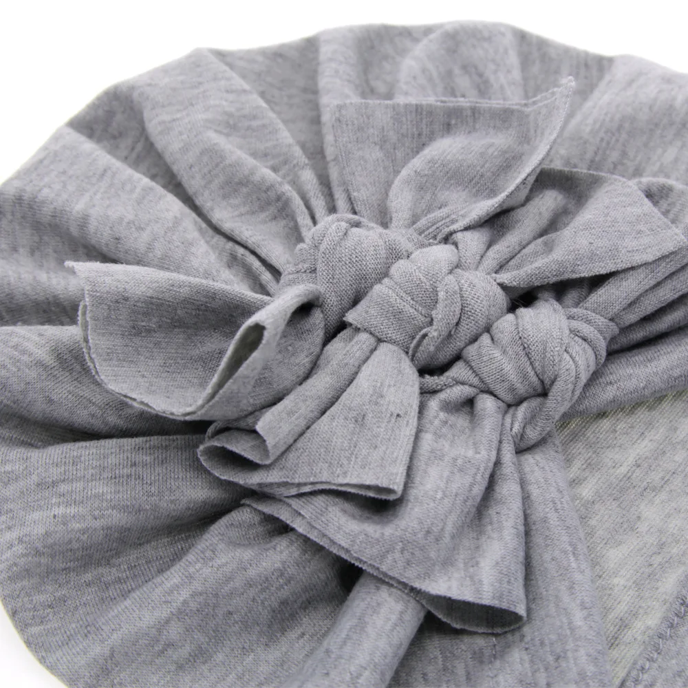 15 Colors Cute Baby Headband Lovely Kids Girls Toddler Turban Caps Knotted Bow Hat Infant Newborn Baby Beanies