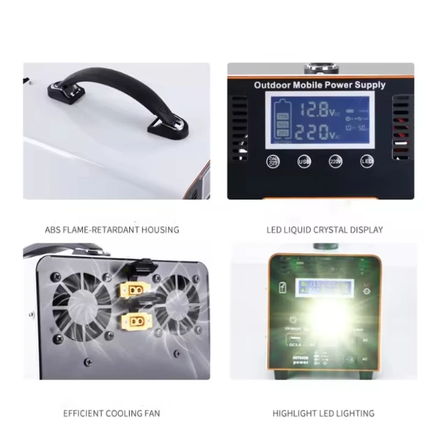 250W Power Station Compact Portable Solar Generator Panel Sets Power Station With Inverter For Emergency Household