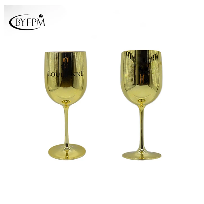 Продовольственная класса Золотой Moet Кубок пользовательские пластиковые Chandon Шампанское Стекло флейты для партии