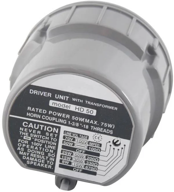 HD50TA 50W PA Outdoor Mosque Muslim IP56 Horn Speaker Driver Unit