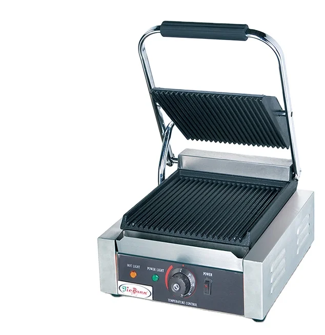 Электрический одиночный гриль panini (EG-811) с сертификатом CE