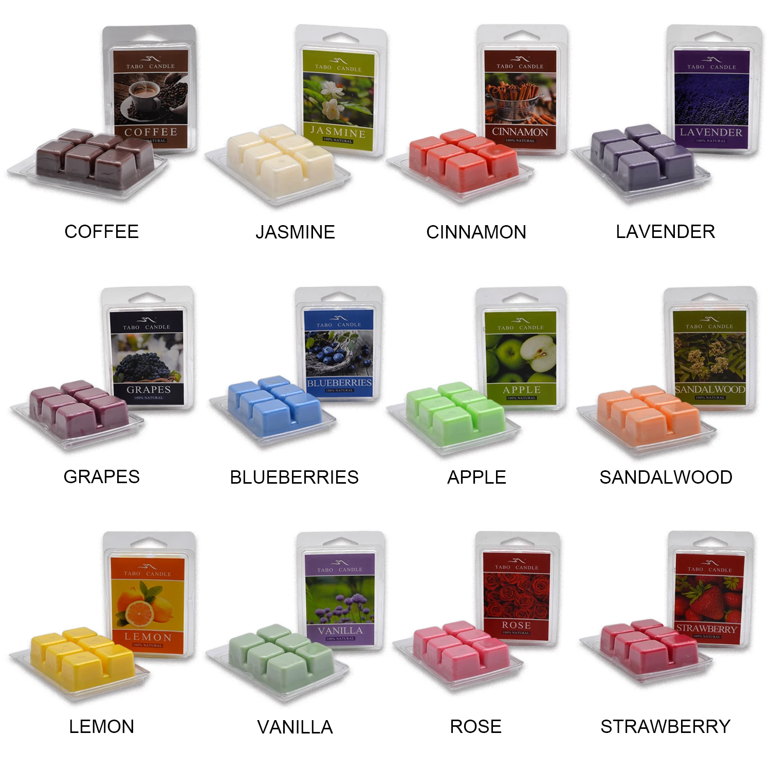 Scented wax cubes/wax melts for candle warmer