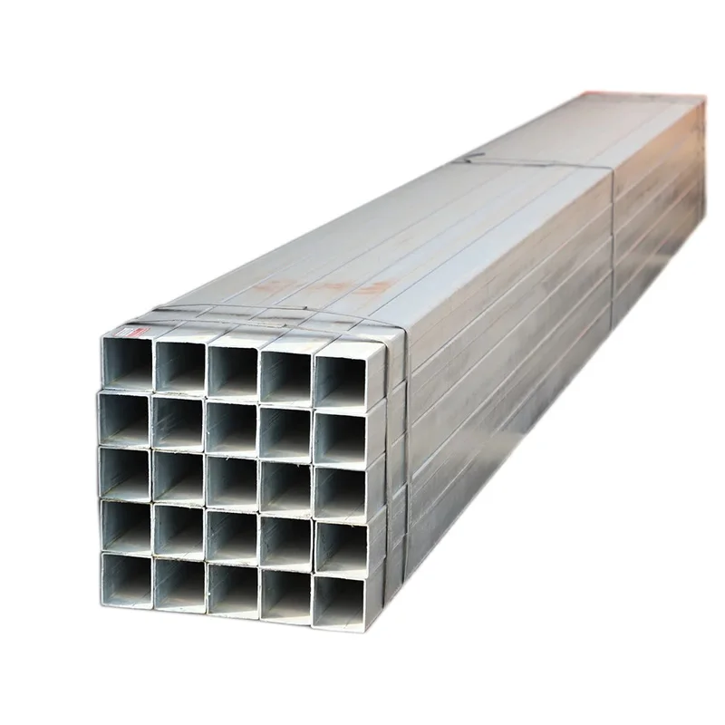 Hot dip 1mm-40mm thickness structure galvanized square & rectangular steel pipe with price per meter