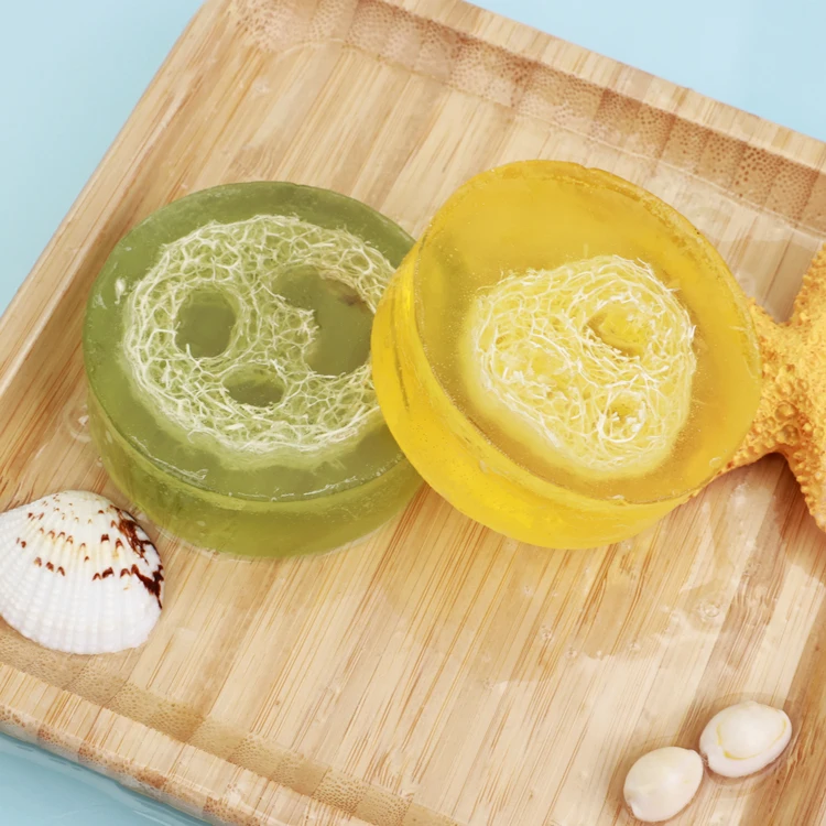 Eco-friendly Natural Organic Exfoliating Cleanses Moisturizes Skin Care Handmade Luffa Loofah Soap Bar