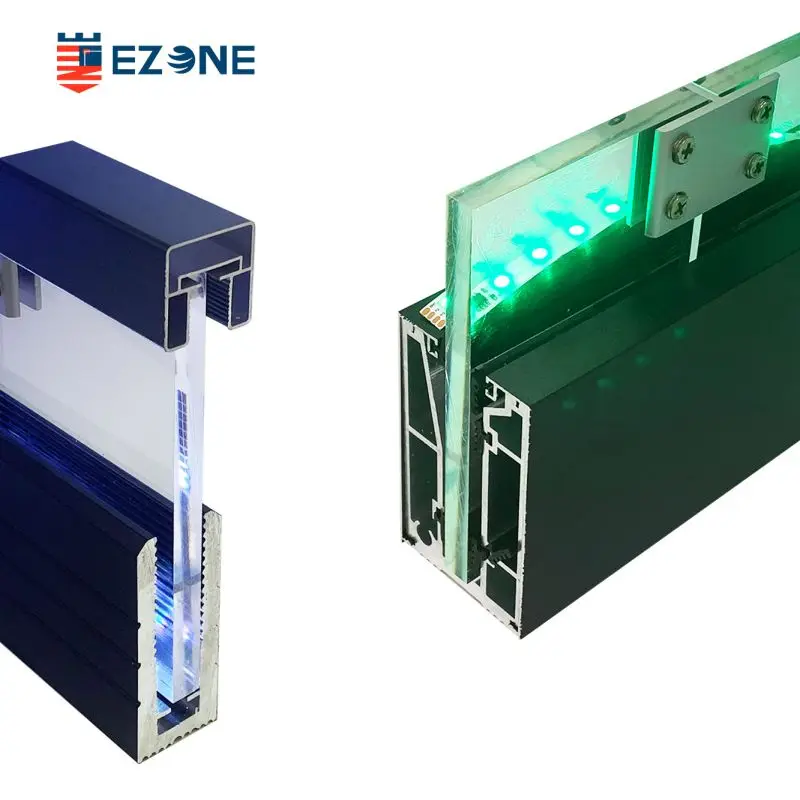 Hot sale aluminium U channel profile for balcony glass railing