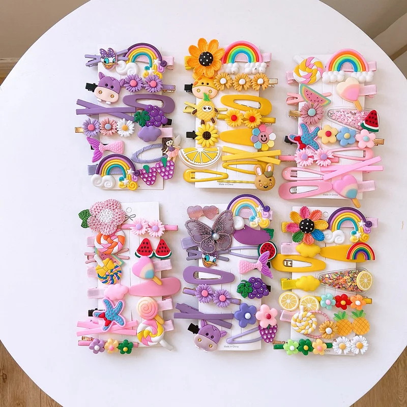 Модные милые заколки для волос с героями мультфильмов для девочек, заколки для волос, заколки, Детские аксессуары для волос