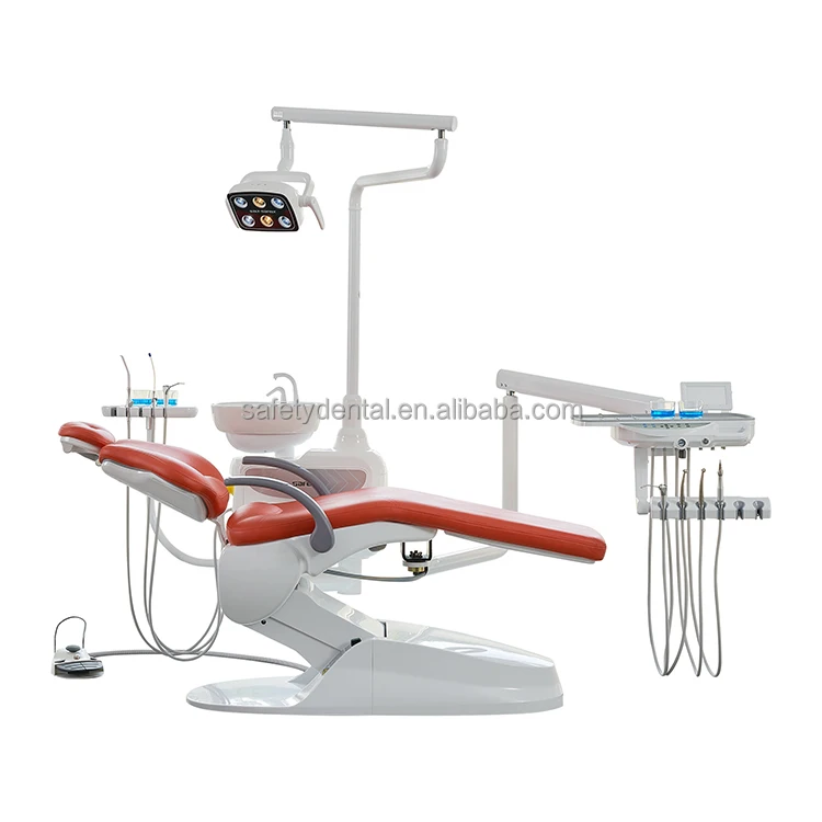 Luxury and Many Dentist Choice Italy SAFETY Dental Chair With Handpiece in the Clinic