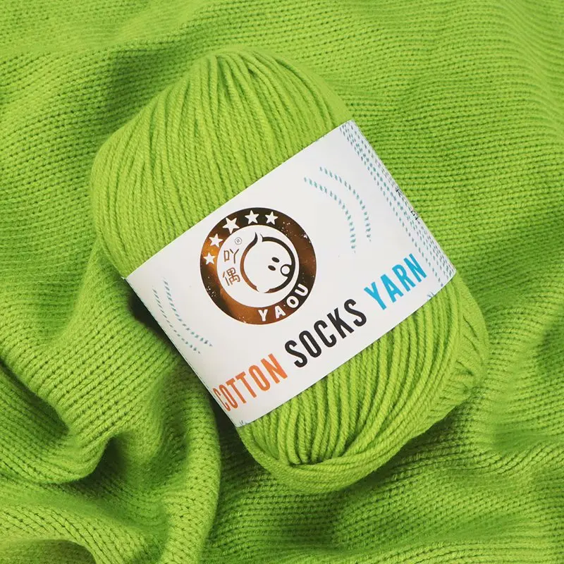 Cotton Socks Yarn 3ply Soft Knitted for Baby clothes 54Colors Thickness thread Factory Wholesale Yarns