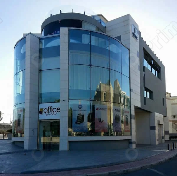 modern hotel office building semi unitized aluminum frame energy efficient facades glass curtain