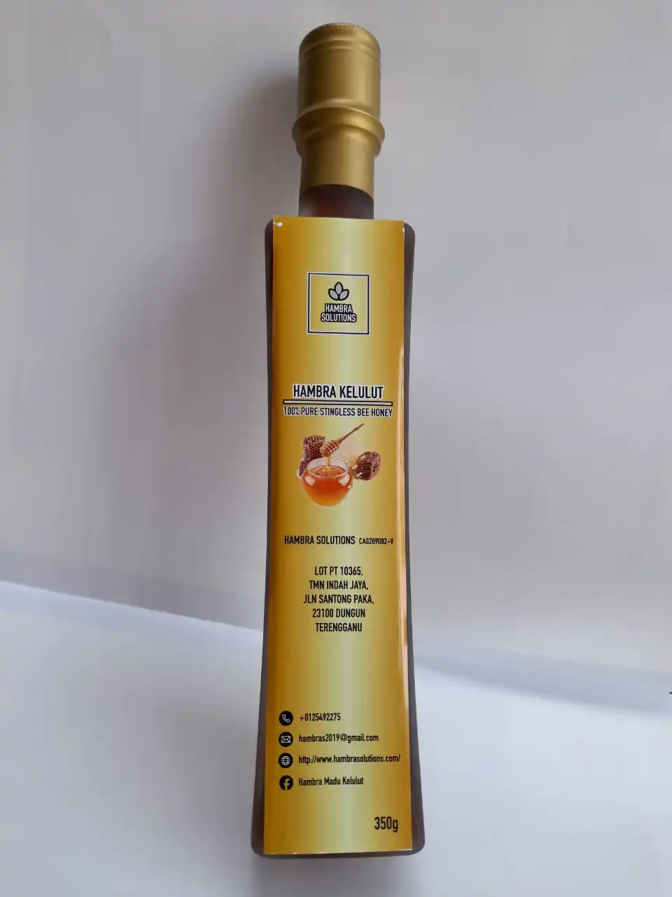 Хит продаж Халяль 100% чистая Безворсовая пчела органический мед хамбра Madu Kelulut Asli