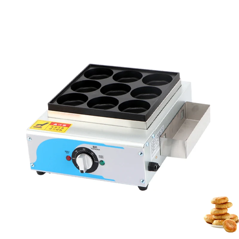 Electric Type 9 Holes Hamburger Pancake Machine/egg Waffle Maker
