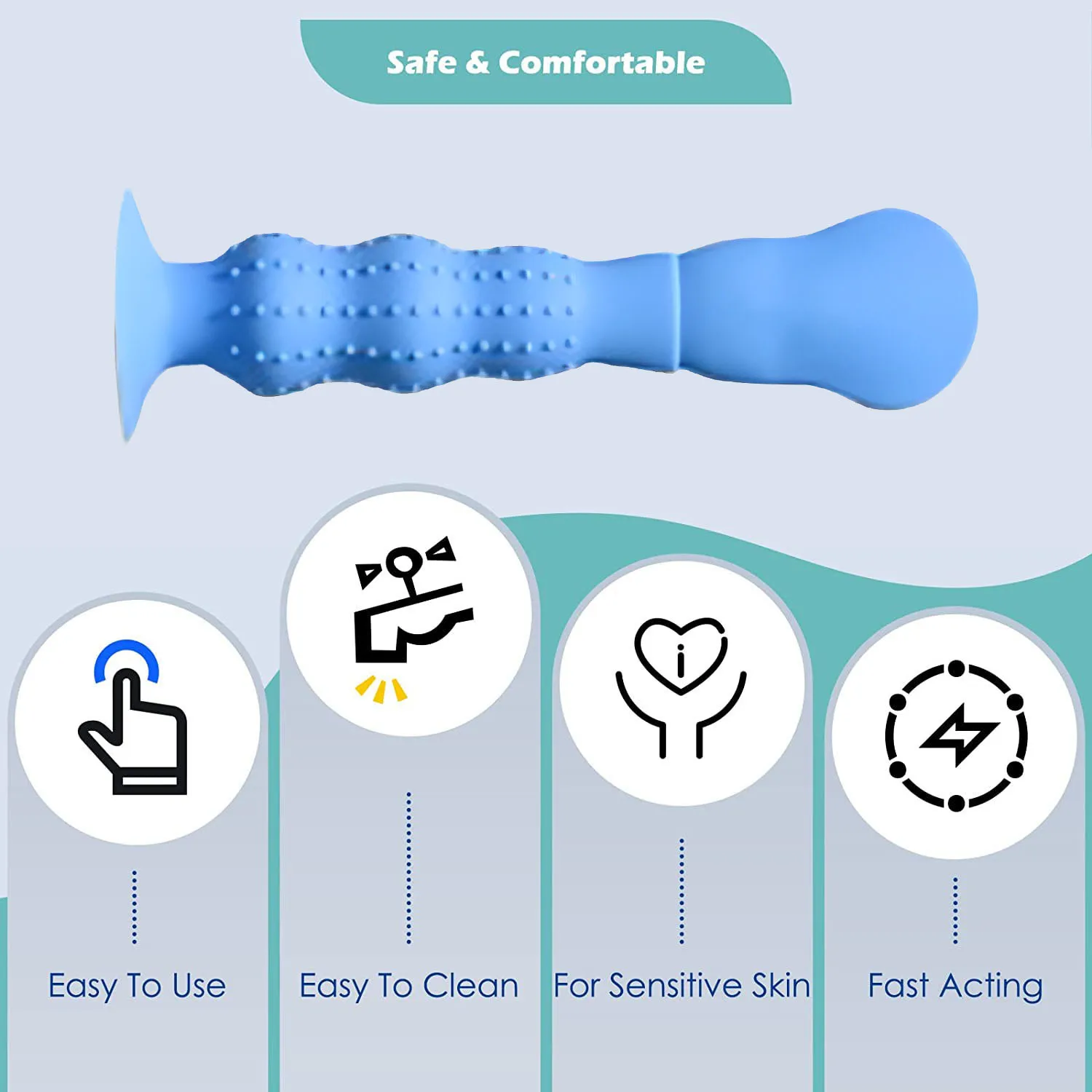 Multipurpose Multifunctional Mini Soft Baby Butt Paste Spatula Silicone Diaper Cream Brush with Suction