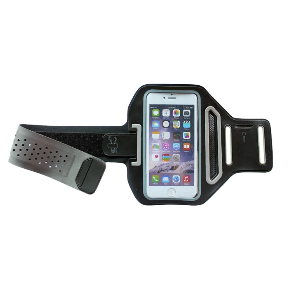 
outdoor sports waterproof touch screen double adjustment fitness running arm band for mobile phone 