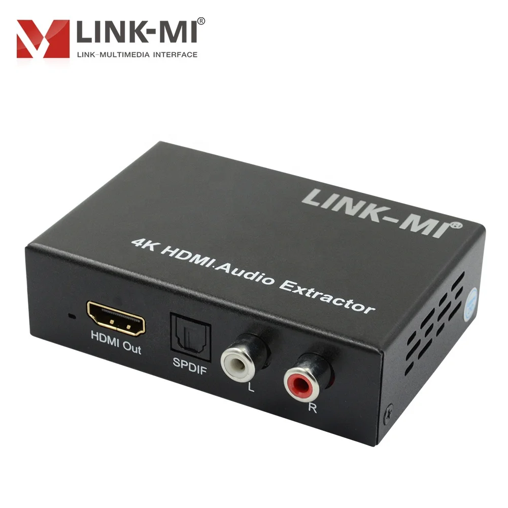 4K@30Hz HDMI Audio Extractor Digital to Analog Converter 3 Audio EDID Settings: 2.0CH/5.1CH/By pass 36bit color depth support 3D