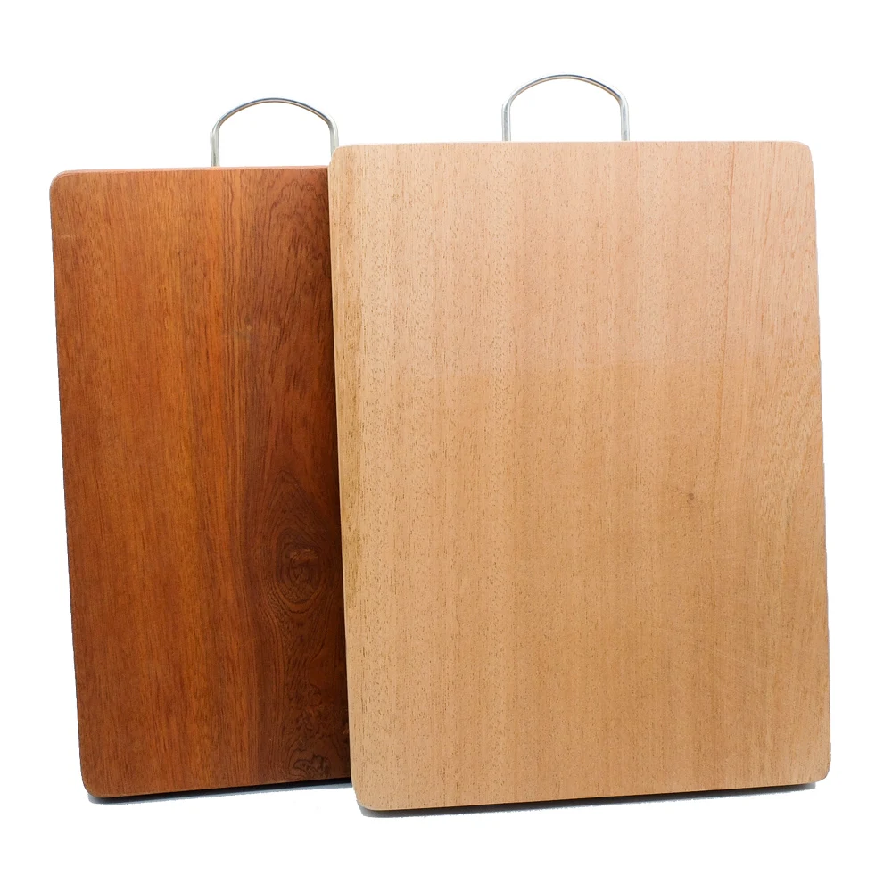 Aesthetic Luxury Wholesale Non Slip Unfinished Antique Raw Red Beech Wood Stand Food Cheese Serving Cutting Board with Handle