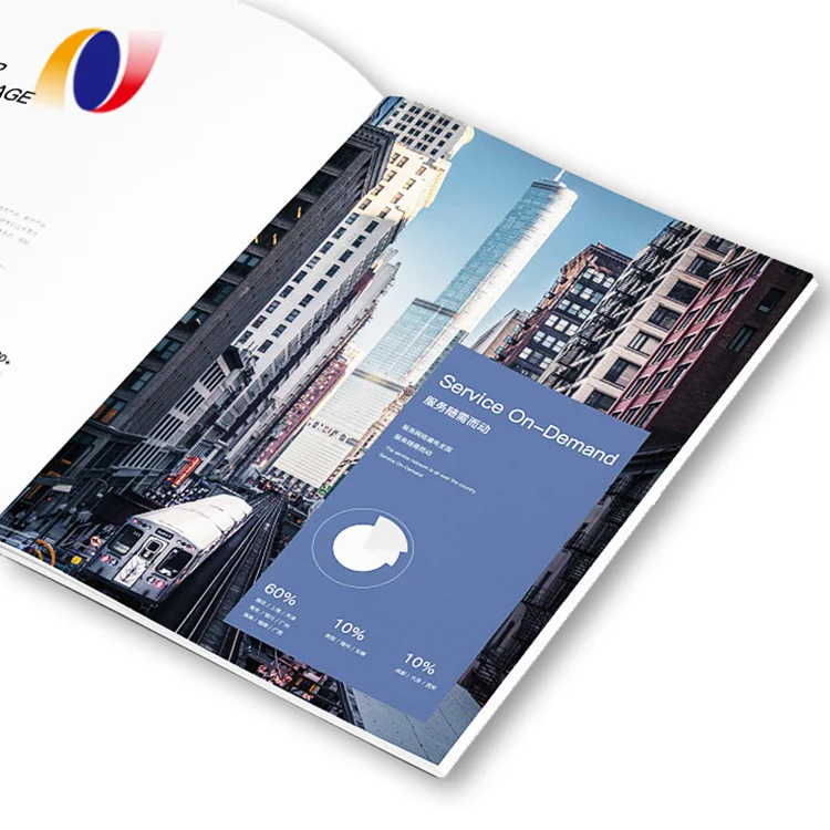 Custom Professional Folded Leaflet Catalogue Booklet Catalog Printing Brochure Catalogue Design Enviromental Friendly OEM CMYK