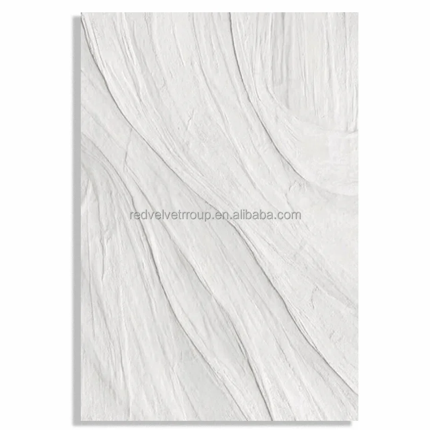 Big Handmade Home Decor Wabi-Sabi Large Framed Canvas White Artwork Abstract Wave 3D Oil Painting Tableau Decorative Wall Art