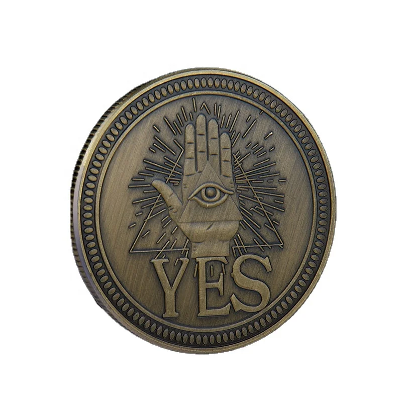 1 oz Decision Coin Yes Or No Antique Silver And Bronze Commemorative Coin