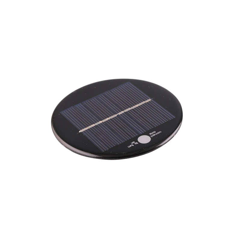 Epoxy Resin 0.4W 84.5mm Round Mini Solar Panel 4V for Small Solar Lights