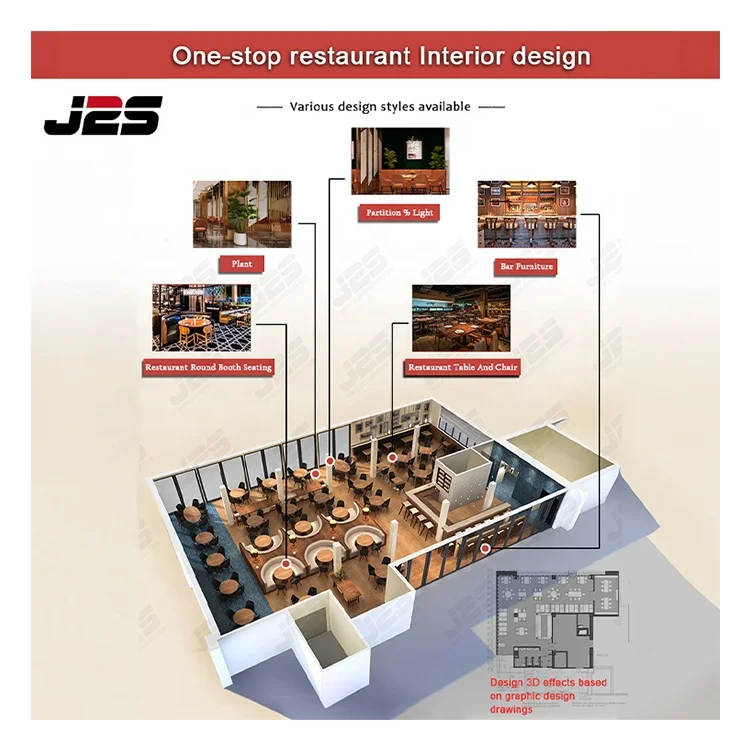 Restaurant Resort Provided Modern Coffee Shop Bar Interior Design Restaurant Furniture Decoration For One Stop Solution