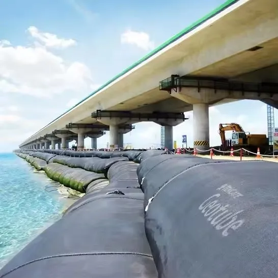 cheap prices Non woven geotextile sand bag geo bag 600gsm 700gsm geotube for ocean seawall Maldives