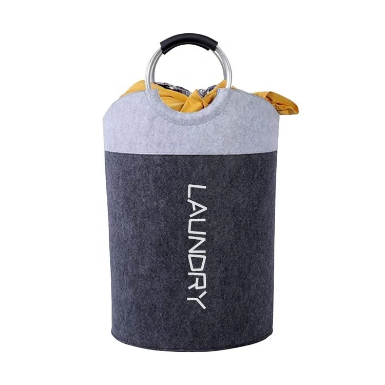Factory Hot Sales Soft Wool Felt Clothes Hamper Safety Material  Multi-Functional Eco-Conscious Homes