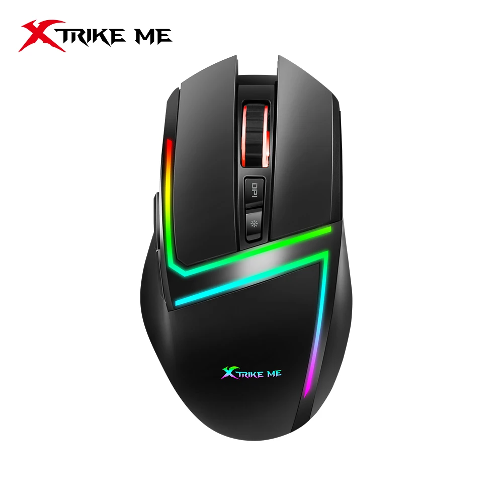 XTRIKE ME Проводная RGB игровая оптическая мышь с драйвером макроопределение мышь с 7D 6400 точек/дюйм Ратон GM-414 для PC gamer