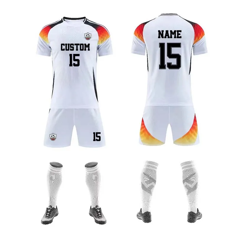 2024 Professional Soccer Uniforms Athletic Custom Team Jersey Thailand Quality Football Shirt Quick Dry Men Club Soccer Uniform