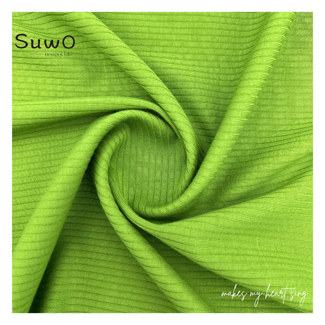 Dyed stripe 52% viscose fabric knitted spandex stretch Fashion for men women Sportswear t shirts cotton dresses