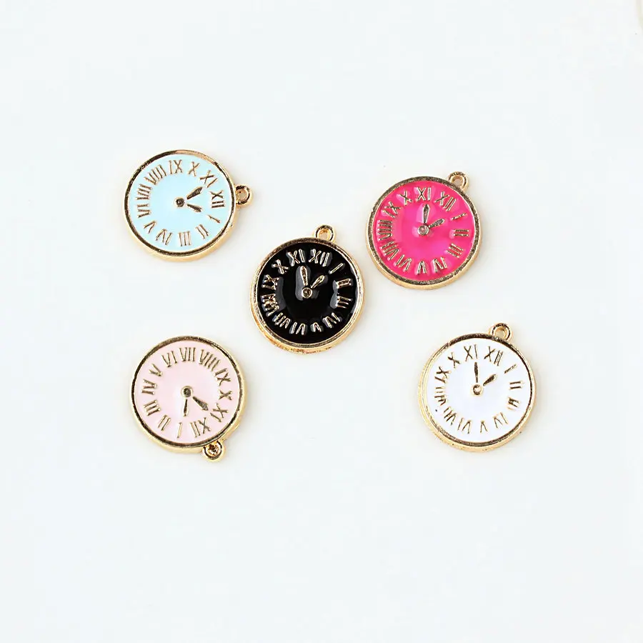A Poker Metal Bulk Mexican Clock pink white black onyx modern pendant watch croc charms wholesale