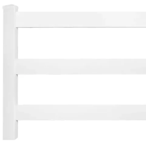 3 Rail vinyl fence PVC horse fence farm ranch fencing