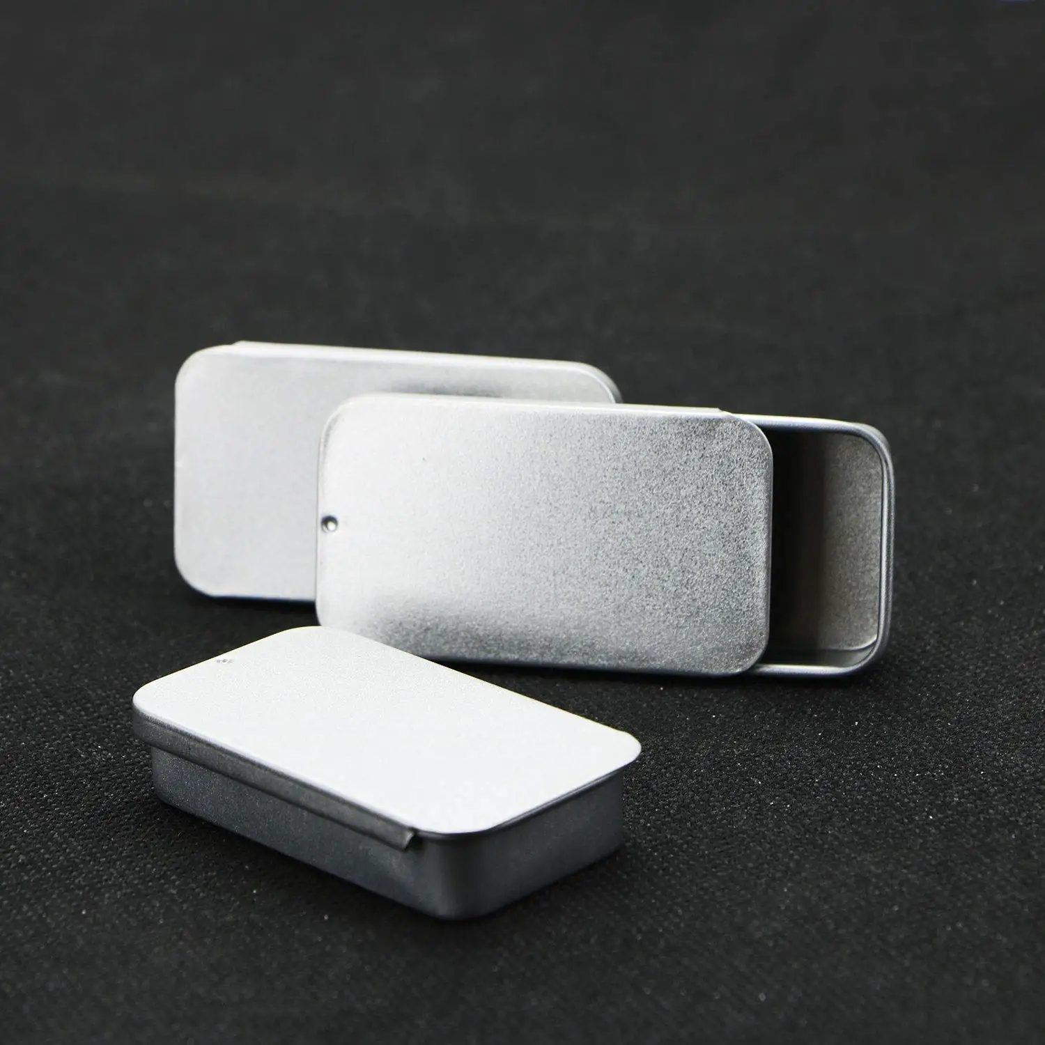 
Mini iron box slide cover storage box wedding Jewelry Pill Cases portable tin boxes container 