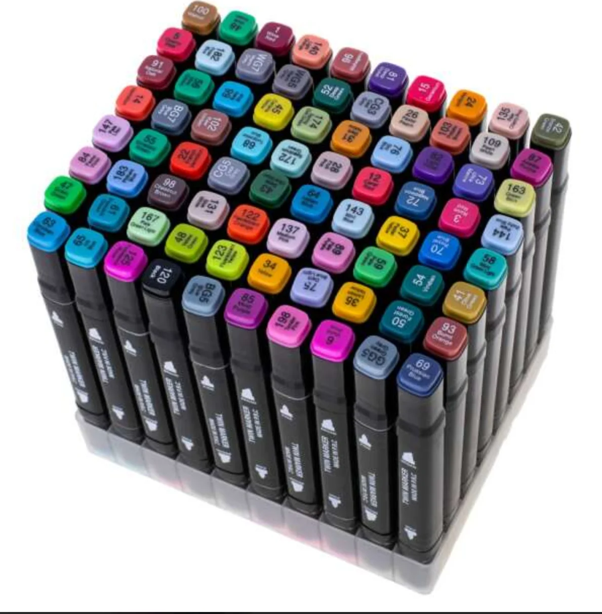 Alcohol 80 Colors Dual Tip Art Markers for Kids & Adult Coloring Sketching Drawing Artists Paint Markers Pen