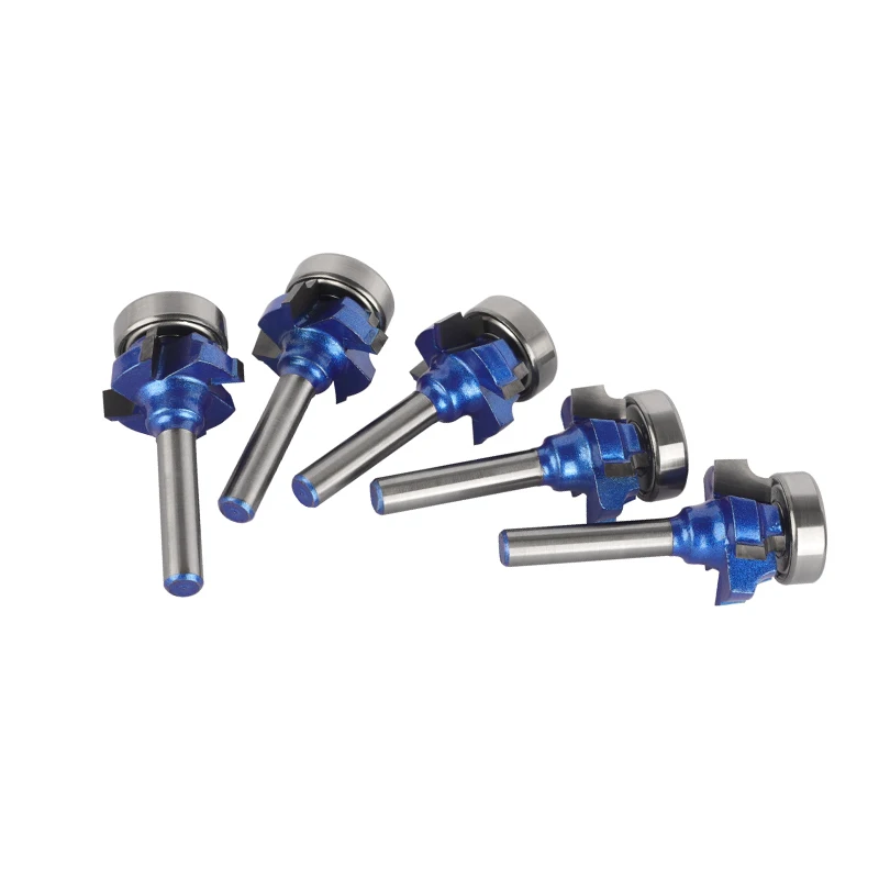 Blue Z4 Corner Round Bit Router Bit Woodworking Milling Cutter For Wood Bit Face Mill Carbide Cutter End Mill