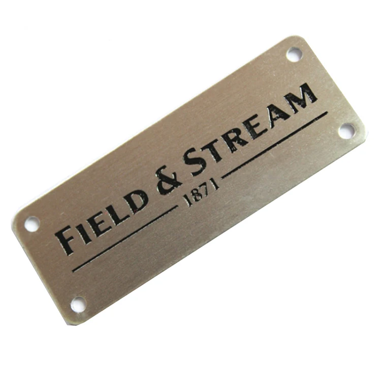 Алюминиевая стальная бирка с выгравированным