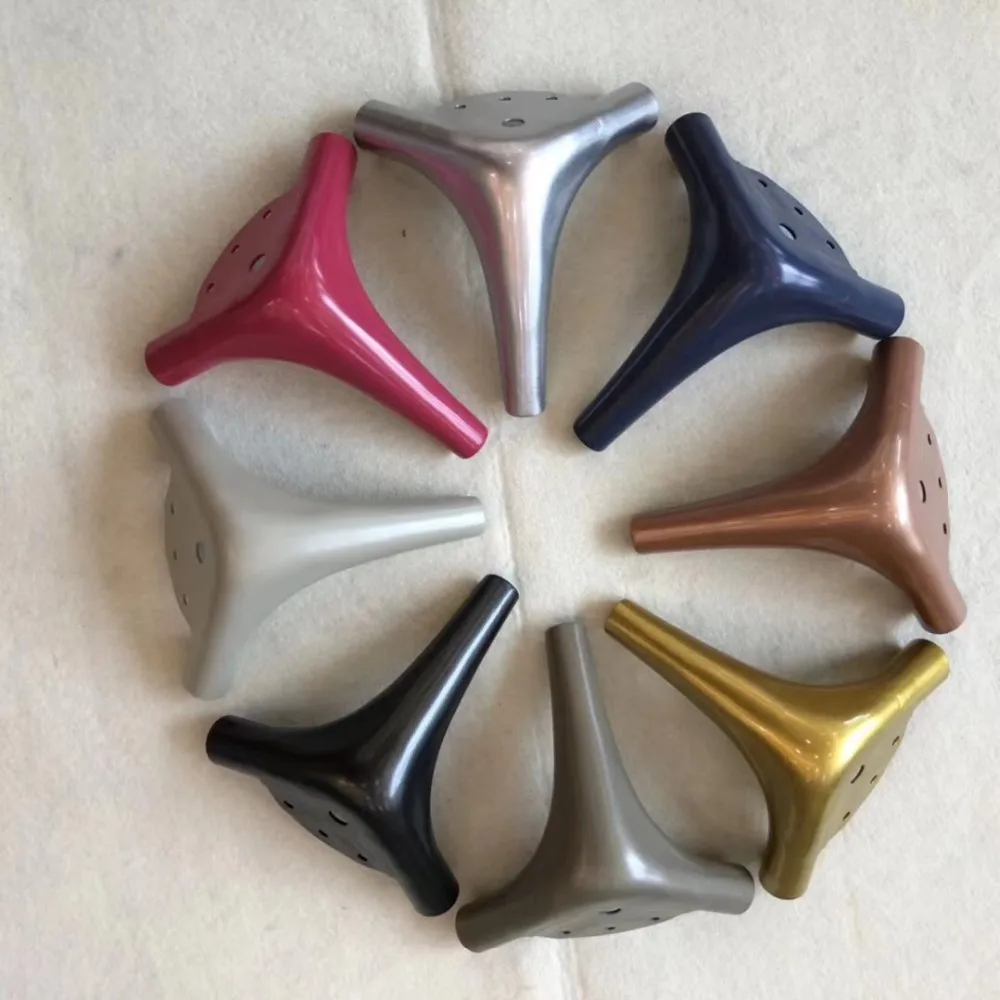 Luxury Rose Gold Sofa Accessories Upholstery Brass Cast Iron Metal Furniture Legs for Cabinet