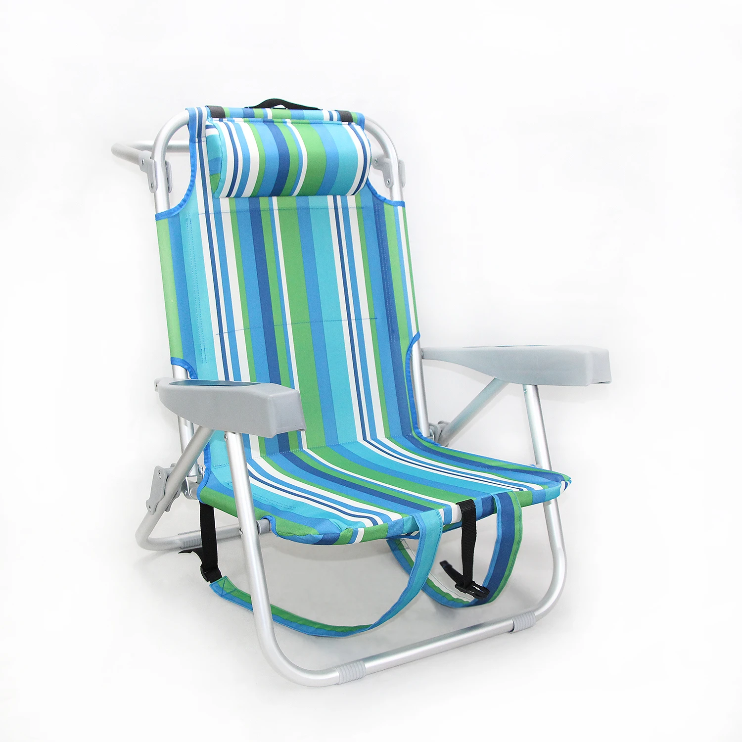 Outdoor Folding Reclining Lounge Chair backpack Beach Chair With Storage Bag