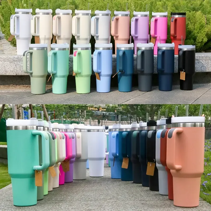 Custom  Vacuum Outdoor Travel Cup 40oz 40 oz Insulated Coffee Mug Stainless Steel tumbler with custom logo