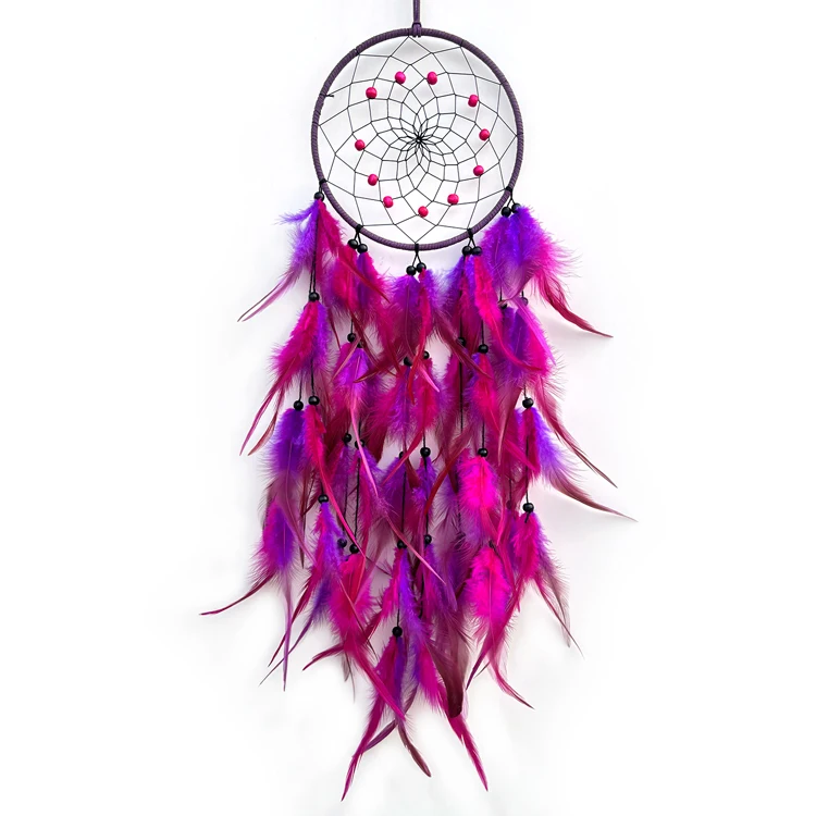 Hot New Products Dream Catchers with Feather Metal Rings Bali Dream Catcher Itemes
