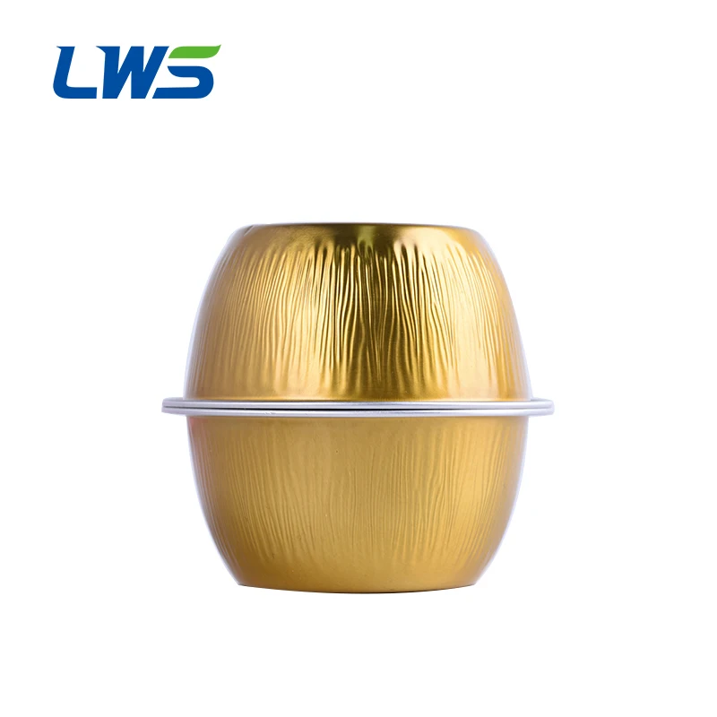 130ML Disposable Aluminum Foil Pleated Baking Cups High Quality Colorful Cake Bowl Pan