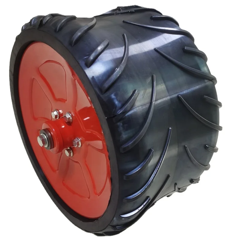 high quality steel rim sower 360x210mm traction type semi pneumatic planter press wheel (1600554005146)