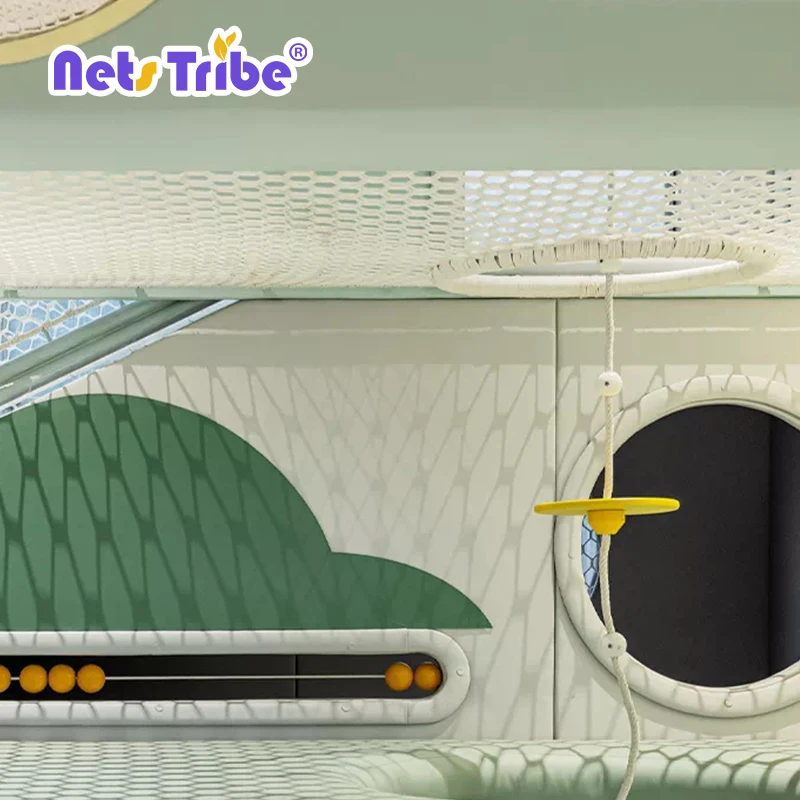 Factory professional sale commercial kids playground equipment with climbing nets and  indoor playground for park
